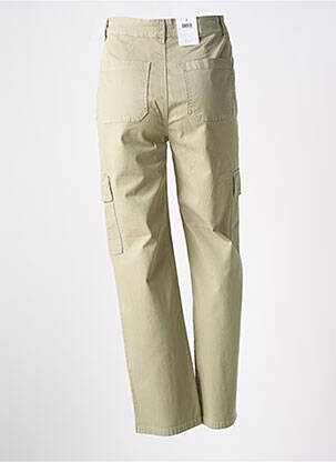 Pantalon cargo coupe droite taille normale vert C'EST BEAU LA VIE femme