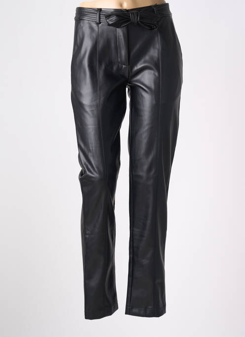 Pantalon slim taille normale taille normale noir JULIE GUERLANDE femme
