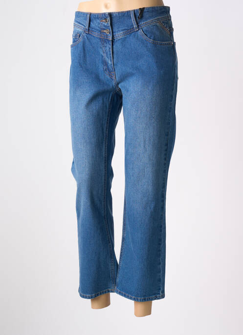 Jeans coupe droite bleu JULIE GUERLANDE pour femme