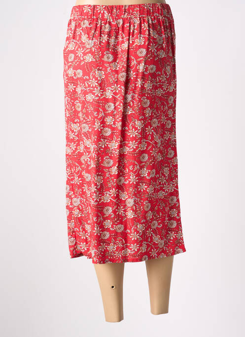 Jupe mi-longue rouge C'EST BEAU LA VIE pour femme