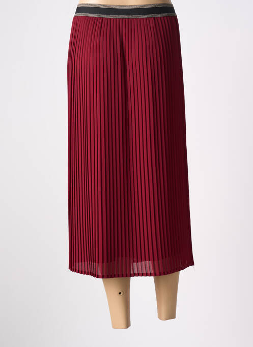 Jupe mi-longue rouge JULIE GUERLANDE pour femme
