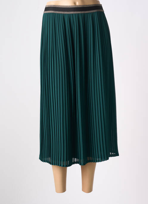 Jupe mi-longue vert JULIE GUERLANDE pour femme