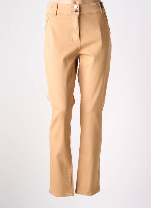 Pantalon droit marron JULIE GUERLANDE pour femme