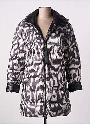 Doudoune poches a capuche noir GREEN GOOSE femme