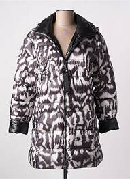 Doudoune poches a capuche noir GREEN GOOSE femme