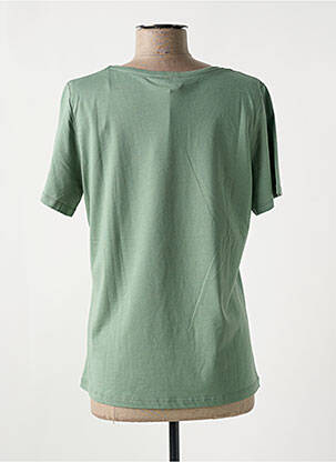 T-shirt coupe droite manches courtes vert JULIE GUERLANDE femme