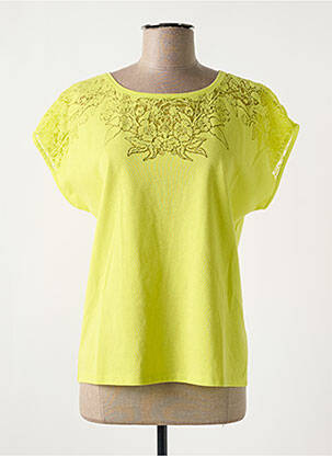 Top manches courtes manches courtes jaune JULIE GUERLANDE femme