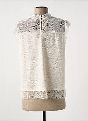 Top sans manche sans manche beige JULIE GUERLANDE femme