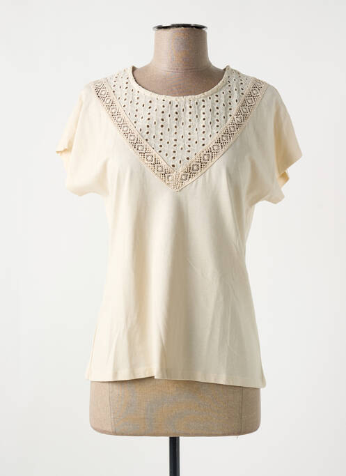 Top beige JULIE ENOY pour femme