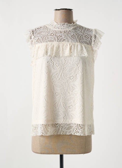 Top beige JULIE GUERLANDE pour femme