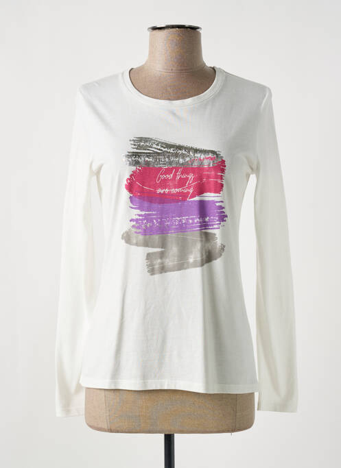 T-shirt blanc JULIE GUERLANDE pour femme