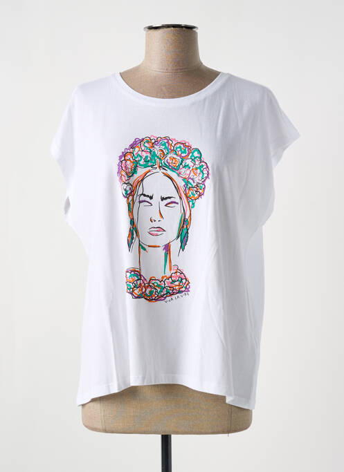 T-shirt blanc JULIE GUERLANDE pour femme