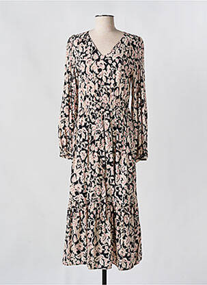 Robe longue manches longues manches longues noir C'EST BEAU LA VIE femme