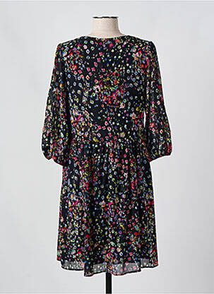 Robe courte manches 3/4 manches 3/4 noir JULIE GUERLANDE femme