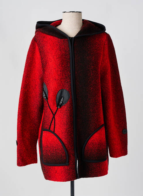 Gilet manches longues rouge KARIN HERTZ pour femme