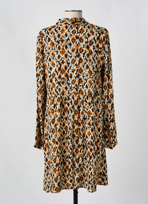 Robe mi-longue marron C'EST BEAU LA VIE pour femme