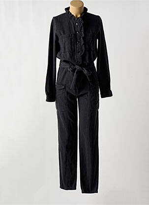Combi-pantalon manches longues noir C'EST BEAU LA VIE femme