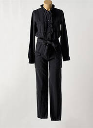 Combi-pantalon poches manches longues noir C'EST BEAU LA VIE femme