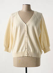 Gilet manches longues beige JULIE GUERLANDE pour femme seconde vue