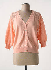 Gilet manches longues orange JULIE GUERLANDE pour femme seconde vue