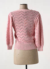 Gilet manches longues rose JULIE GUERLANDE pour femme seconde vue