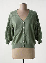 Gilet manches longues vert JULIE GUERLANDE pour femme seconde vue