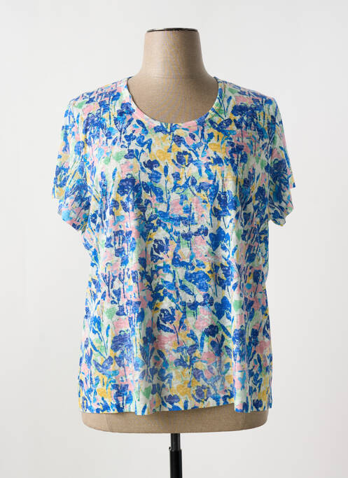 Top bleu JULIE GUERLANDE pour femme