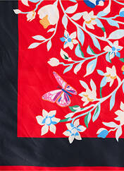 Foulard rouge C'EST BEAU LA VIE pour femme seconde vue
