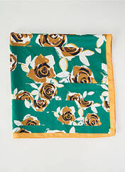 Foulard vert C'EST BEAU LA VIE pour femme seconde vue
