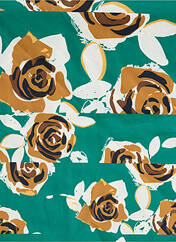 Foulard vert C'EST BEAU LA VIE pour femme seconde vue
