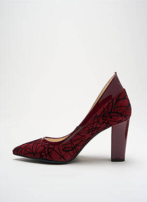 Escarpins matière lisse talon de 7 à 9cm violet SACHA LONDON femme