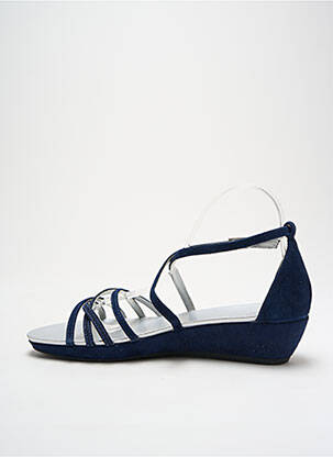 Sandales/nu pieds fermeture bride(s) talon de 4 à 6cm bleu JB MARTIN femme