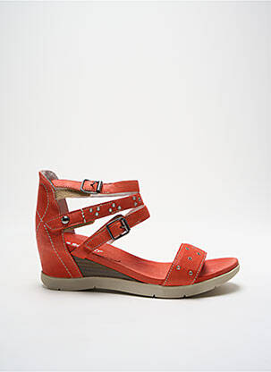 Sandales/nu pieds talon compensé talon de 4 à 6cm orange REGARD femme