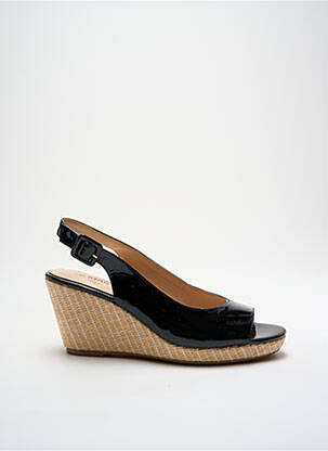 Sandales/nu pieds matière lisse talon de 4 à 6cm noir JB MARTIN femme