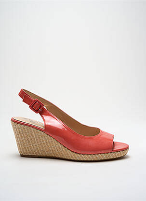 Sandales/nu pieds matière lisse talon de 4 à 6cm rose JB MARTIN femme