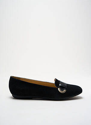 Mocassins bout rond talon plat jusqu'à 3cm noir GEOX femme