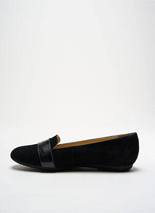 Mocassins bout rond talon plat jusqu'à 3cm noir GEOX femme