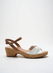 Sandales/Nu pieds blanc ADIGE pour femme seconde vue