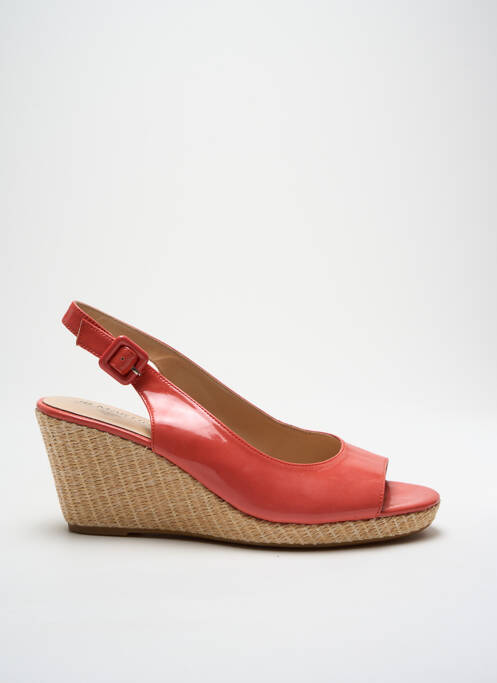 Sandales/nu pieds matière lisse talon de 4 à 6cm rose JB MARTIN femme