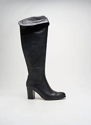 Cuissardes tissage satiné talon de 4 à 6cm noir JB MARTIN femme