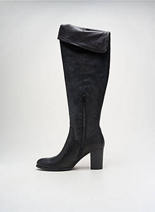 Cuissardes tissage satiné talon de 4 à 6cm noir JB MARTIN femme