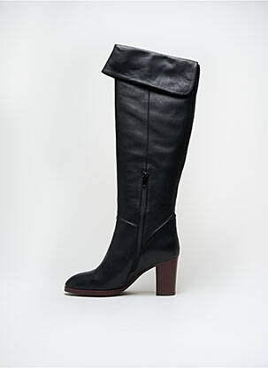 Bottes tissage satiné talon de 4 à 6cm noir JB MARTIN femme