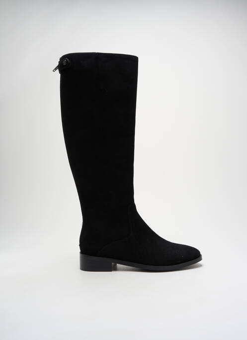 Bottes nubuck talon plat jusqu'à 3cm noir JB MARTIN femme