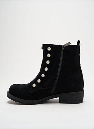 Bottines/boots tissage satiné talon plat jusqu'à 3cm noir FRACOMINA femme