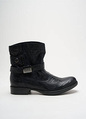 Bottines/boots matière lisse talon plat jusqu'à 3cm noir NERO GIARDINI femme