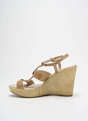 Sandales/nu pieds matière lisse talon haut de 10cm et plus beige NERO GIARDINI femme