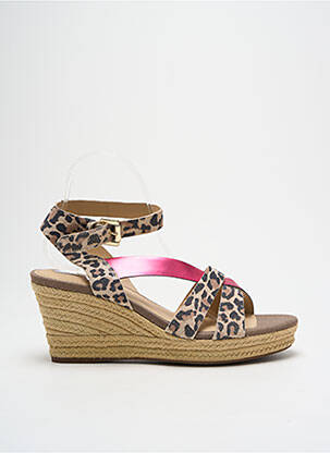 Espadrilles fermeture boucle(s) talon de 4 à 6cm rose GEOX femme