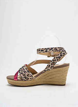 Espadrilles fermeture boucle(s) talon de 4 à 6cm rose GEOX femme