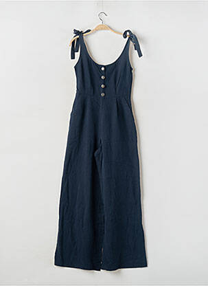 Combi-pantalon poches fines bretelles bleu ZARA TRAFALUC femme