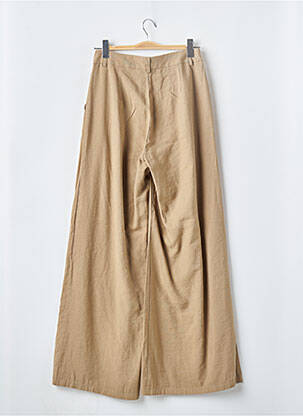 Pantalon large taille à pinces taille haute vert NASTY GAL femme